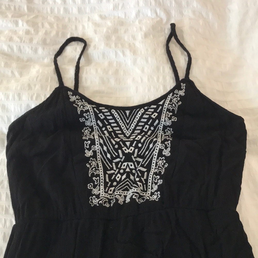 Mossimo target black sundress with split hem